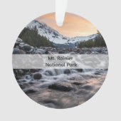 Mt. Rainier Nationaal Park Souvenir Kerstmis Ornament (voorkant)