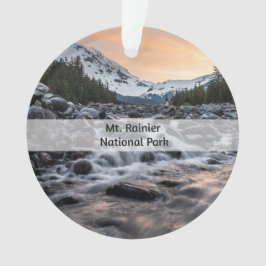 Mt. Rainier Nationaal Park Souvenir Kerstmis Ornament