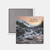 Mt. Rainier Nationaal Park Souvenir Magnet (Voorkant / Achterkant)