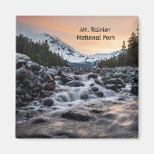 Mt. Rainier Nationaal Park Souvenir Magnet (Voorkant)
