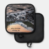 Mt. Rainier Nationaal Park Souvenir Pannenlap (Voorkant / Achterkant)