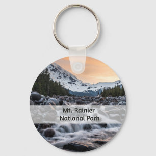 Mt. Rainier Nationaal Park Souvenir Sleutelhanger