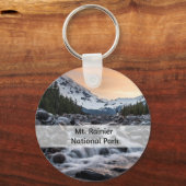 Mt. Rainier Nationaal Park Souvenir Sleutelhanger (Voorkant)