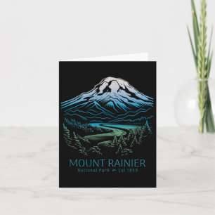 Mt. Rainier Nationaal Park Wandelen Camping Mounta Kaart