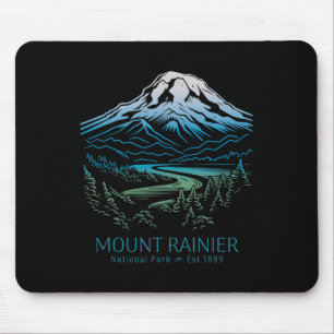 Mt. Rainier Nationaal Park Wandelen Kamperen Berg Muismat