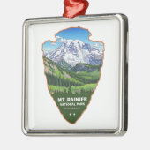 Mt. Rainier National Park Arrowhead Metalen Ornament (Links)