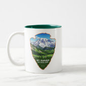 Mt. Rainier National Park Arrowhead Tweekleurige Koffiemok (Links)