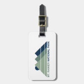 Mt. Rainier National Park Mountain Sun Bagagelabel (Voorkant verticaal)