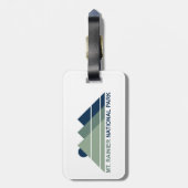 Mt. Rainier National Park Mountain Sun Bagagelabel (Achterkant verticaal)