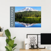 Mt. Rainier National Park Poster, Washington Print (Thuiskantoor)
