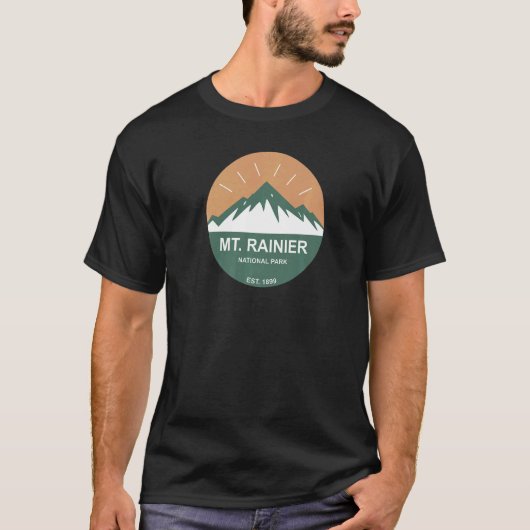 Mt. Rainier National Park Premium_7 T-shirt (Voorkant)