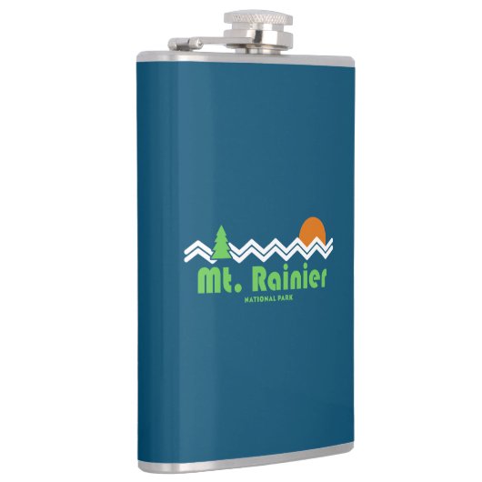 Mt. Rainier National Park Retro Heupfles (Rechts)