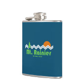 Mt. Rainier National Park Retro Heupfles (Links)