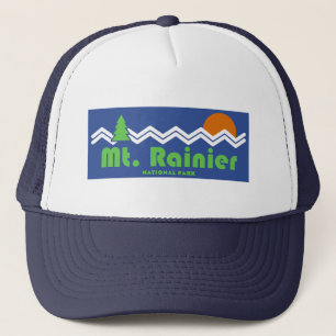Mt. Rainier National Park Retro Trucker Pet