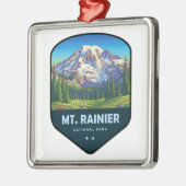 Mt. Rainier National Park Shield Metalen Ornament (Links)
