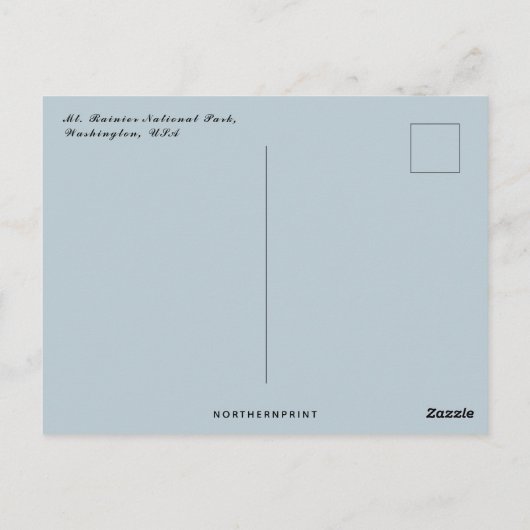 Mt Rainier National Park Washington USA Briefkaart (Achterkant)