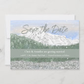 Mt Rainier National Park Wedding Save the Date (Voorkant)
