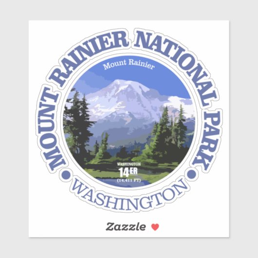 Mt Rainier NP Sticker (Vel)