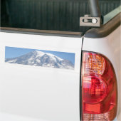 Mt. Rainier op een duidelijke dag Bumpersticker (Op Truck)