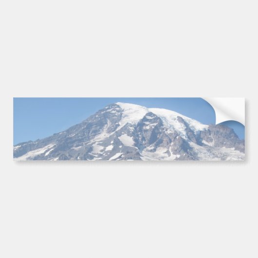 Mt. Rainier op een duidelijke dag Bumpersticker (Voorkant)