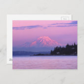 Mt. Rainier op Sunset, staat Washington. Briefkaart (Voorkant / Achterkant)