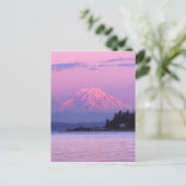 Mt. Rainier op Sunset, staat Washington. Briefkaart (Staand voorkant)