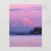 Mt. Rainier op Sunset, staat Washington. Briefkaart (Voorkant)