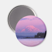 Mt. Rainier op Sunset, staat Washington. Magneet (Voorkant / Achterkant)