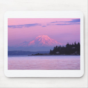 Mt. Rainier op Sunset, staat Washington. Muismat