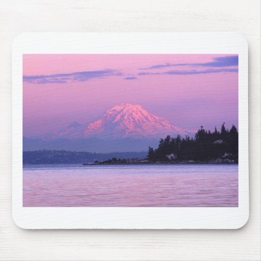 Mt. Rainier op Sunset, staat Washington. Muismat (Voorkant)