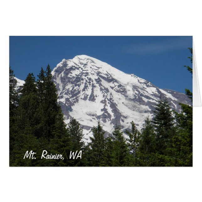 Mt Rainier Paridise Blank Card (Voorkant Horizontaal)