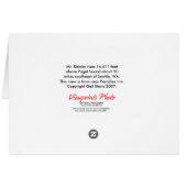 Mt Rainier Paridise Blank Kaart (Achterkant Horizontaal)