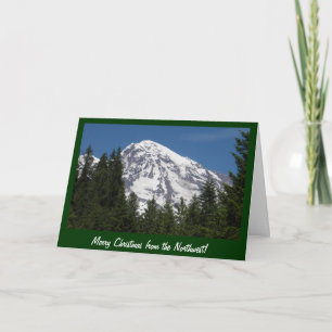 Mt Rainier Park Kerst Kaart