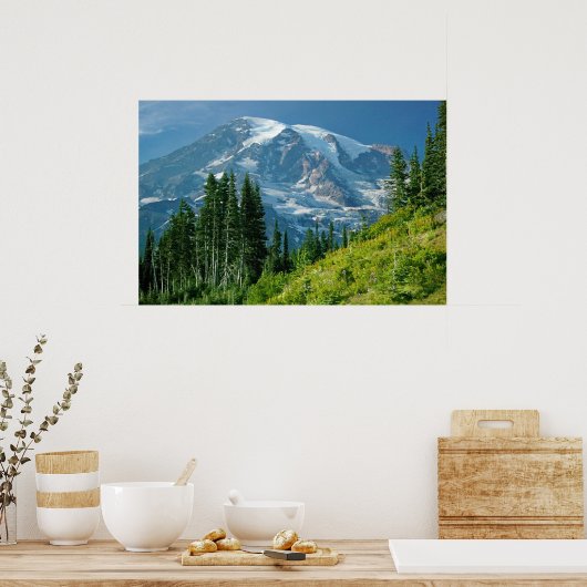 Mt Rainier Poster (Keuken)