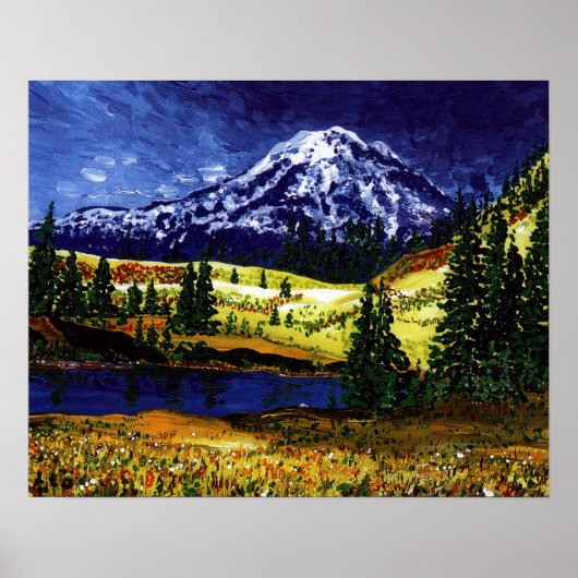Mt Rainier Poster (Voorkant)