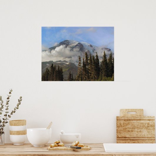 Mt Rainier Poster (Keuken)