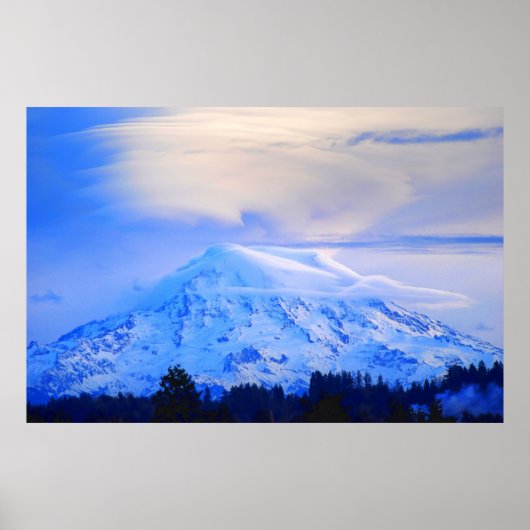 Mt. Rainier Poster (Voorkant)