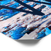 Mt Rainier Psychedelic Paarse Recolor Washington Poster (Hoek)