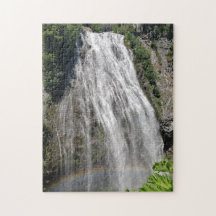 Mt Rainier Rainbow at Narada Falls Puzzle