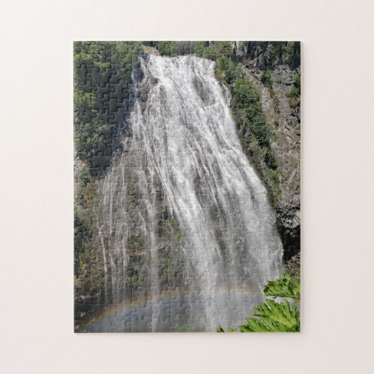 Mt Rainier Regenboog bij Narada Falls Puzzel (Verticaal)