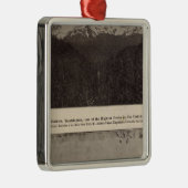 Mt Rainier Snoqualmie R Metalen Ornament (Rechts)