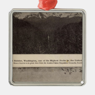 Mt Rainier Snoqualmie R Metalen Ornament