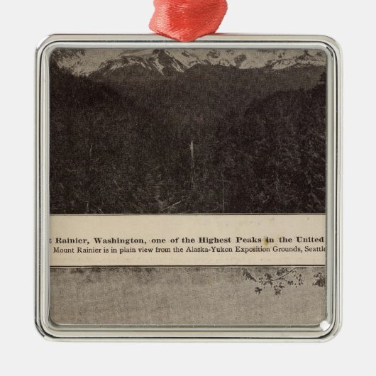 Mt Rainier Snoqualmie R Metalen Ornament (Voorkant)