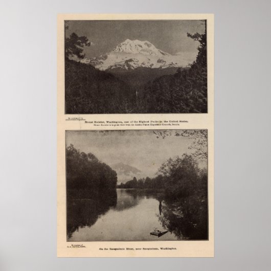 Mt Rainier Snoqualmie R Poster (Voorkant)