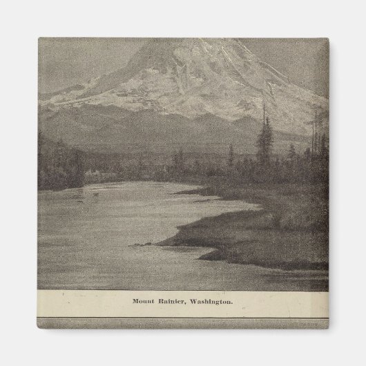 Mt Rainier Steilacoom Beach Magneet (Voorkant)