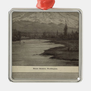 Mt Rainier Steilacoom Beach Metalen Ornament