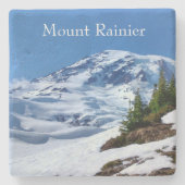 Mt. Rainier Stone Onderzetter (Voorkant)