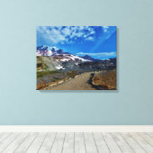 Mt. Rainier Stretched Canvas Print (Insitu (Houten vloer))