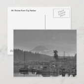 Mt. Rainier uit Gig Harbour Briefkaart (Voorkant / Achterkant)
