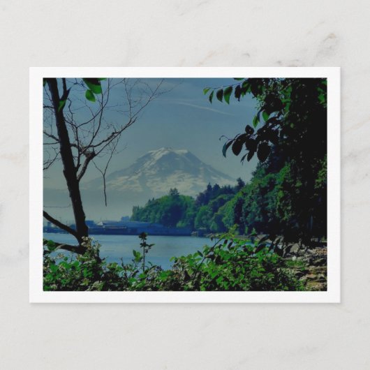 Mt. Rainier uit Owen Beach Briefkaart (Voorkant)